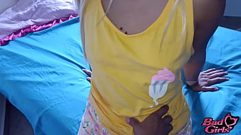 My stepsister took her to my room and my wife