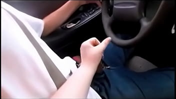 Wife Teaches Teen To Drive While Playing with his Dick