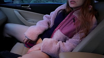 Beautiful Passenger Pays For the Trip By Masturbating in Front