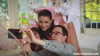 StepDad teaches red head playmate' playmate's stepdaughter anal first time