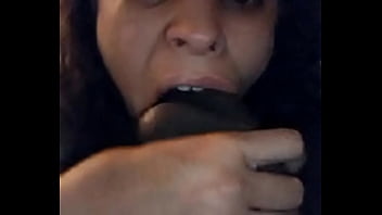 Deepthroat cock and balls at the same time