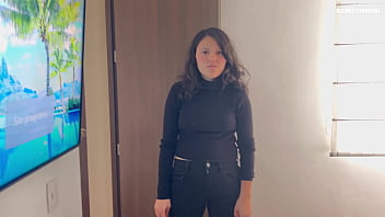 My stepmom touches herself while I watch her in the