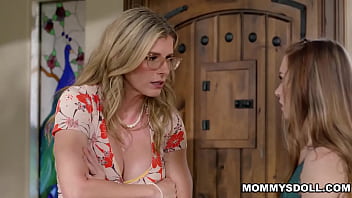 STepmom Cory Chase cant resist her stepdaughter Myra Moans as