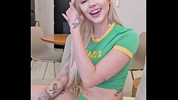 PETITE BLONDE LATINA WILD IN INTERVIEW - Busty Big Tits