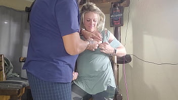 Hot blonde neighbours wife gets her tight ass fucked