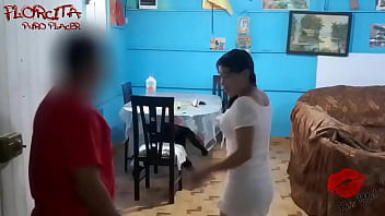 My step uncle came with a bottle of and smeared