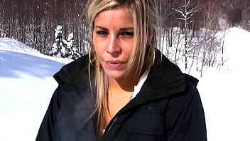 On Our Ski Vacation, I Strip and Pee in the