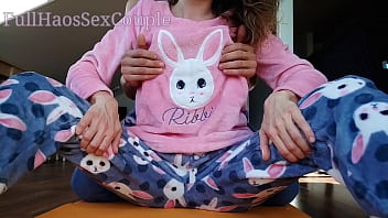 Sexy StepSister in Pajamas Compilation Teasing Spank Ass Handjob and