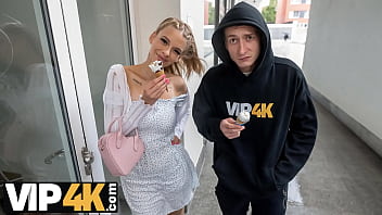 VIP4K. Young beauty with natural tits is cheating on her