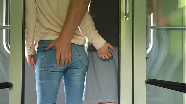 An unknown girl touches my dick in the train and