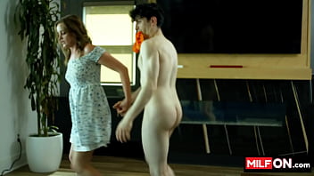 Horny cheating wife sucking fat dick and fuck teen boy