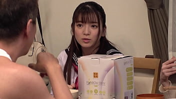 He stares at his remarried stepdaughter with a suspicious look