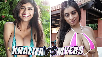 BANGBROS - Battle Of The GOATs: Mia Khalifa vs Violet
