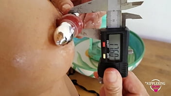 Nippleringlover hot red boots stockings pussy piercings vibrator in nipple