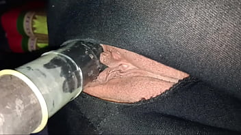 Wild amateur streetwhore with a wet pink pussy takes triple