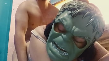 My Spiderman fucks me in four and gives me a