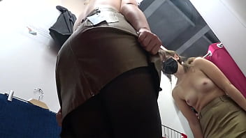 Voyeur peeks under her skirt in public. And with a