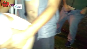 Cuckold takes his wife on her first Dogging to be