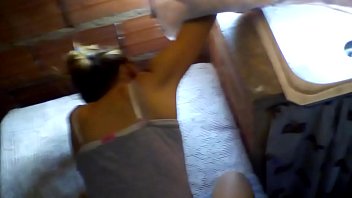 Giving Hard to Vanessa from Colombia at home.