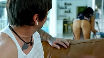 Caught Gazing at My Step Mom&rsquo;s Naughty Ass While Cleaning