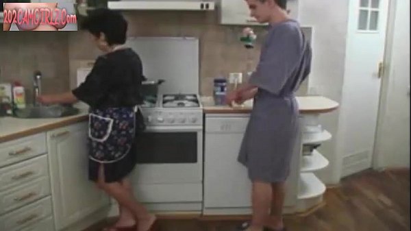 Mature and Her Boy in the Kitchen Russian Amateur 