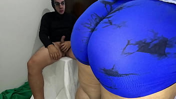 Big ass latina milf gives her stepson a nice blowjob.