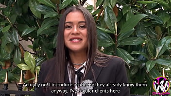 Stunning slut Alice Axx with hairy pussy and big natural