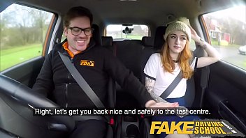 Fake Driving School Slim hot redhead minx fucks better then