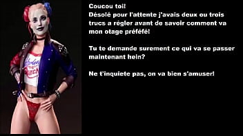 JOI FR Harley quinn -- Ice play, piss play, sissy