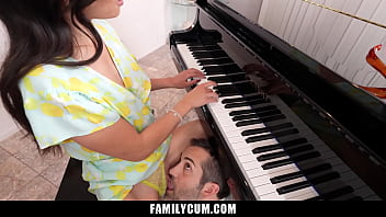 Teaching My Stepdaughter To Play the Piano and my Dick