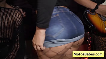 Watch this natural big tit brunette slut fucked while rock