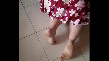 My stepsister is cleaning and I fuck her