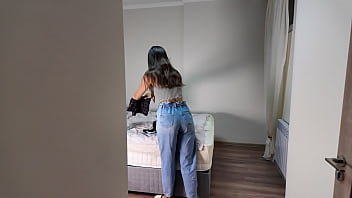 Triple creampie! Stepson knows how to stop time and fucked