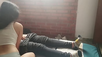 Horny young woman masturbates me and takes my milk with