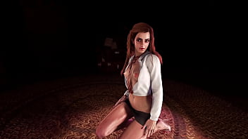 Randy toned Germione Granger dancing without panties in Gryffindor dorm