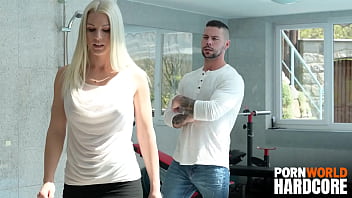 Hot Blonde Blanche Bradburry Turns House Viewing Into DP Orgy