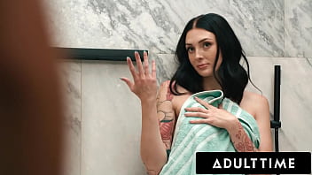 ADULT TIME - Charlotte Sins CAUGHT Riding Dildo In Shower,