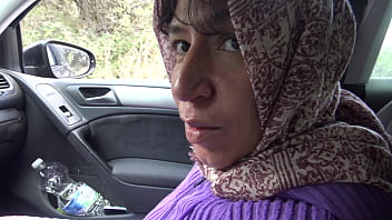 A French muslim girl is disturbed when american tourist shows