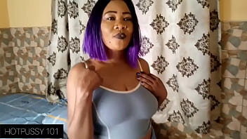 Hot sexy milf teasing her stepson before getting her pussy