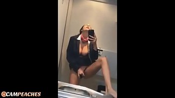 Campeaches - *MUST SEE* Hot Stewardess Live on public plane
