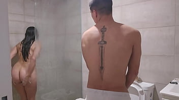 I hide the towel from my stepsister just as an