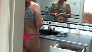 My wife's agrees to show off and masturbate in front