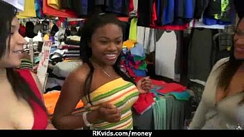 Tight teen fucks a man in front of the camera