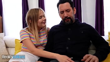 Gorgeous Blonde (Coco Lovelock) Seduces Her New Stepdad (Tommy) To