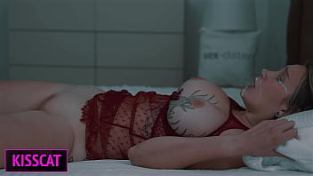 Step Mom Waiting Husband, but Shares Bed with Step Son