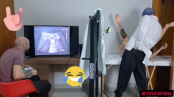 Cuckold takes wife to clandestine gynecologist for ultrasound!