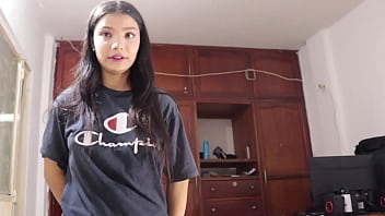 FRIEND puts a big cock and fucks the Neighbor's mouth