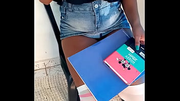 I went to do homework at my little friend's house