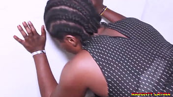 AFRICAN CHEATING HUNTER'S WIFE CAUGHT FUCKING A GHETTO PORNSTAR IN