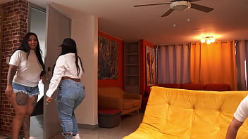 My girlfriend's big ass friend comes to visit and she